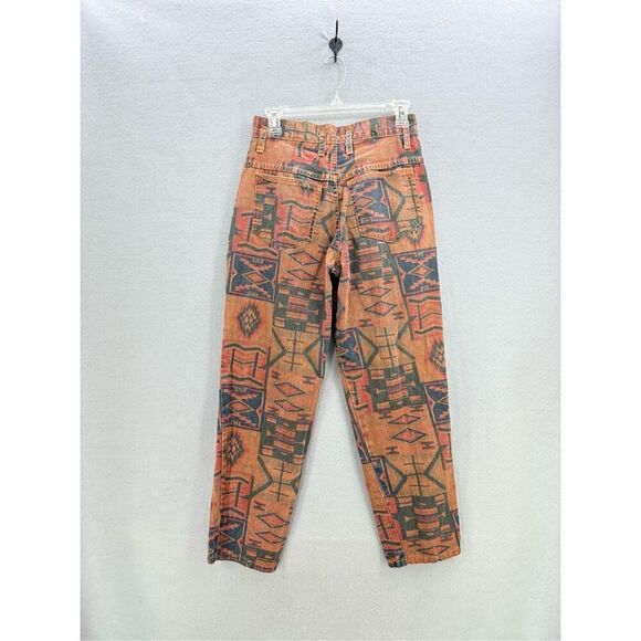 Vintage Time Capsule Womens Multicolor Southwestern Aztec Print Denim Jeans Size - Picture 11 of 11